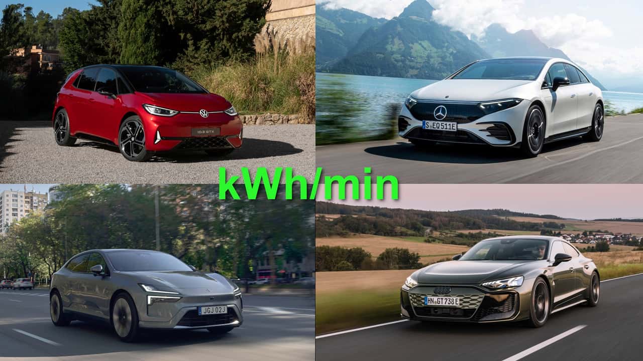 Electric cars with the fastest charging speed