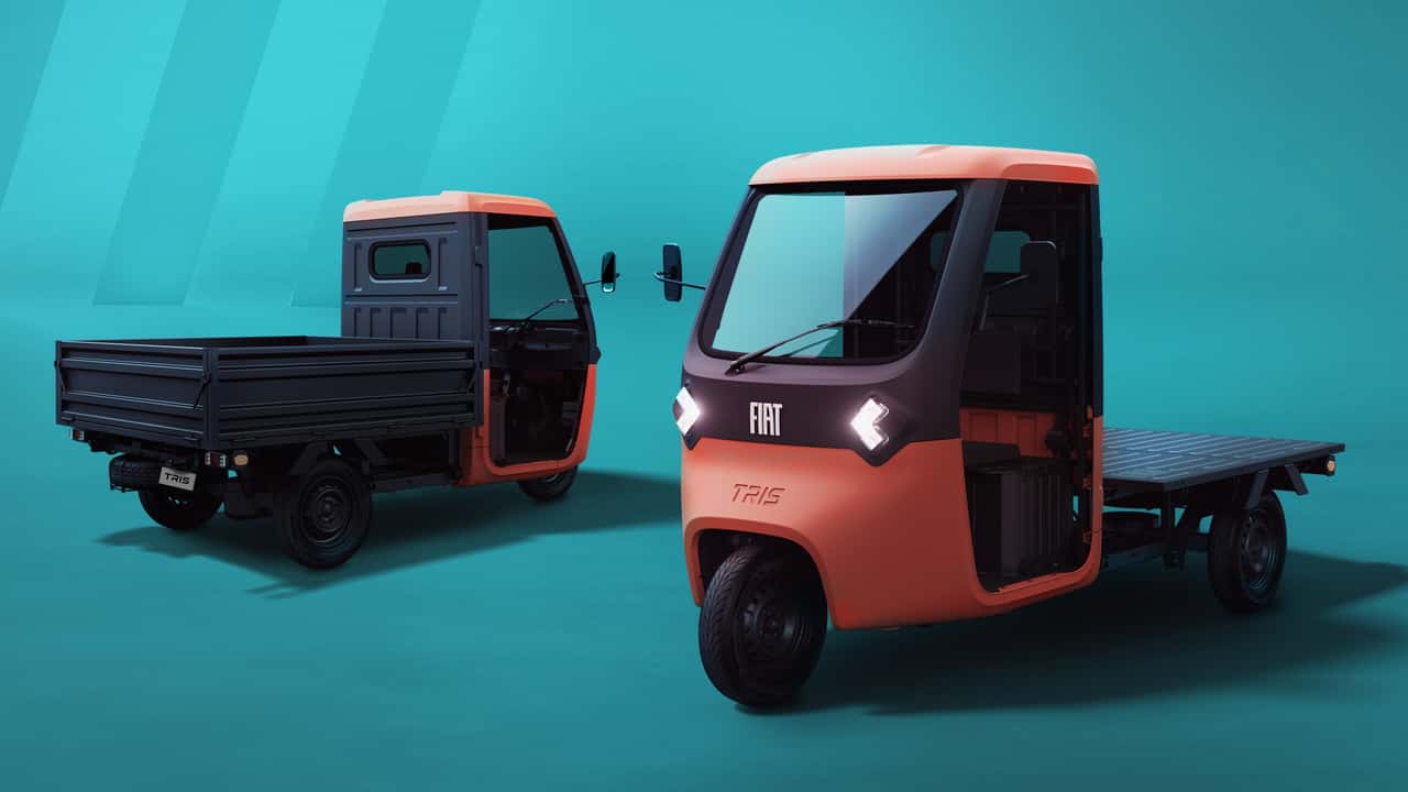 Fiat’s First Three-Wheel EV Is This Super Cute Delivery Truck